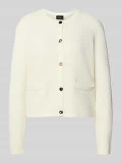 S.Oliver BLACK LABEL Regular fit gebreid jack van katoenmix