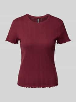Pieces Slim fit T-shirt van puur katoen model 'MARIE'