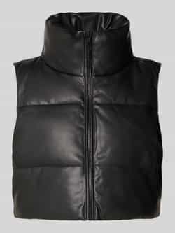 Only Bodywarmer van imitatieleer van model 'ELSIE'