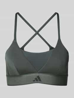 Adidas Sportswear Bustier met logo en gekruiste bandjes