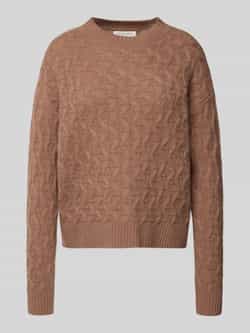 Christian Berg Woman Gebreide pullover van kasjmier met ronde hals