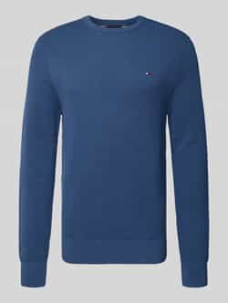 Tommy Hilfiger Regular fit gebreide pullover van zuiver katoen