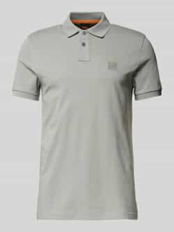 Boss Orange Slim fit poloshirt met labelbadge model 'Passenger'