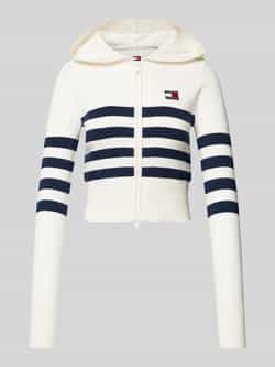 TOMMY JEANS Sweatvest TJW STRIPE ZIP THRU BADGE HOOD