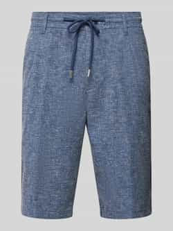 JOOP! JEANS Regular fit korte broek met bandplooien model 'RUDO'