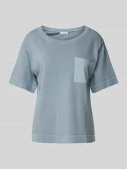 Marc O'Polo Loose fit T-shirt met opgestikte satijnen zak