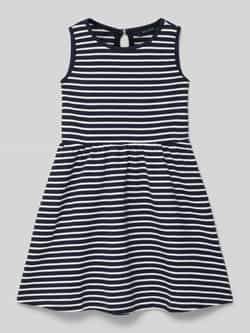 BLUE SEVEN Jurk met ronde hals en knoopsluiting aan de achterkant