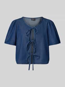 Pieces Relaxed fit blouseshirt van puur katoen model 'TENIM'