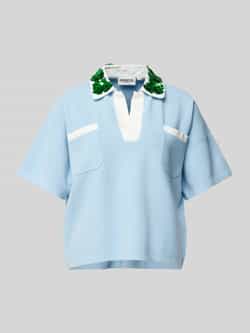 Essentiel Antwerp Gebreid shirt met platte kraag model 'Hoiseau'