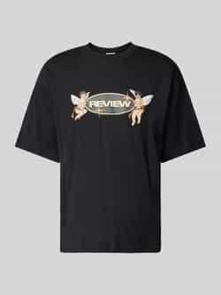 REVIEW T-shirt met labelprint