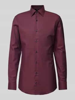 Boss Slim fit zakelijk overhemd met extra lange mouwen model 'Hank'