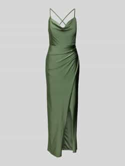 Vera Mont Elegante Avondjurk met Gerimpelde Taille Green Dames