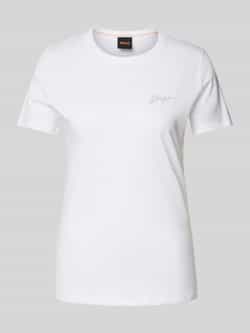 Boss Orange T-shirt met labeldetail model 'Elogo'