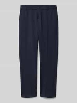 Boss Regular fit stoffen broek met persplooien