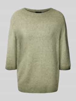 Oui Gebreide pullover met 3 4-mouwen