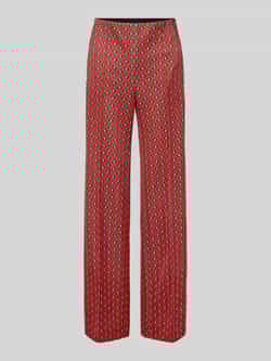 Marc Cain Broek in all-over look met elastische band