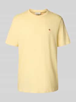 Calvin Klein Jeans T-shirt met geribde ronde hals