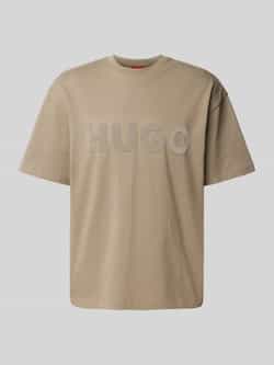 HUGO T-shirt met labelprint model 'Dinkee'