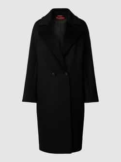 Max Mara Studio Lange jas van kasjmiermix met reverskraag model 'KARIM'
