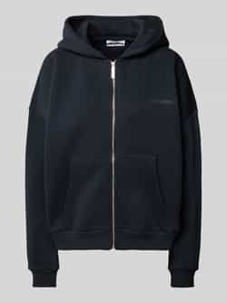 Review Oversized sweatjack met labelprint