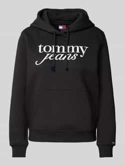 Tommy Jeans Regular fit hoodie met labelprint