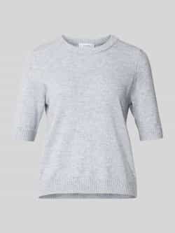 Comma Gebreide pullover van wolmix met 1 2-mouwen