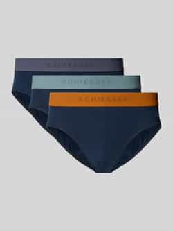Schiesser Slip met elastische band met logo in een set van 3 stuks