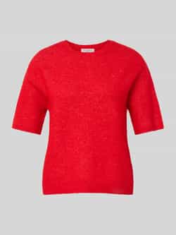 Christian Berg Woman Gebreid shirt van wolmix met ronde hals