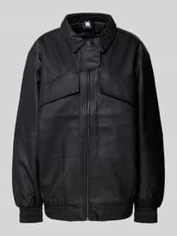 Karo Kauer Oversized jack in leerlook