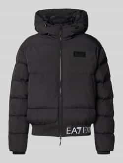 EA7 Emporio Armani Gewatteerd jack met elastische band met logo