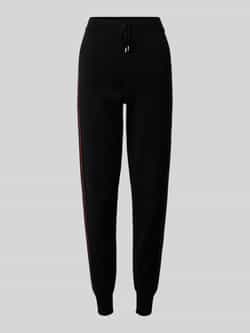 LIU JO SPORT Sweatpants van viscosemix met galonstrepen