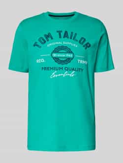 Tom Tailor Regular fit T-shirt van puur katoen