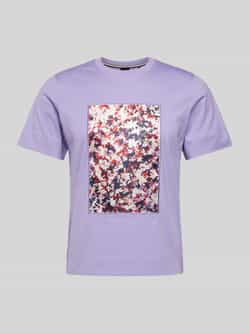 Boss T-shirt met motiefprint