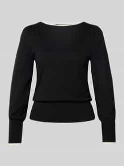 Zero Gebreide pullover van viscosemix met boothals