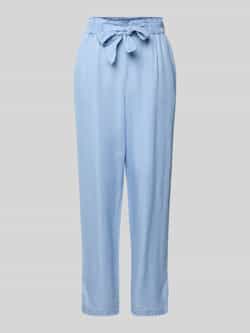Tom Tailor Denim Paperbag-broek met een bindceintuur