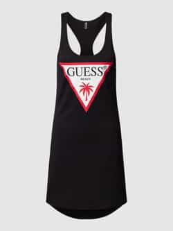 Guess Knielange jurk met labelprint