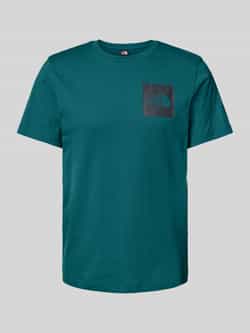 The North Face T-shirt met geribde ronde hals