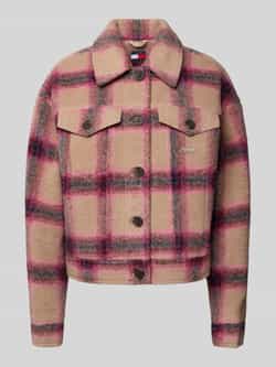Tommy Jeans Regular fit wollen jack van wolmix