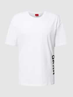 HUGO Relaxed fit T-shirt met labelprint