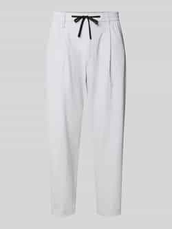 BOSS Green Tapered fit broek met tunnelkoord model 'CONVERT PLEAT'
