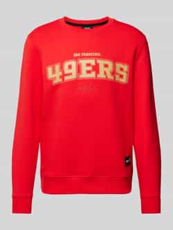 Boss Orange Sweatshirt met labelpatch model 'NFL'