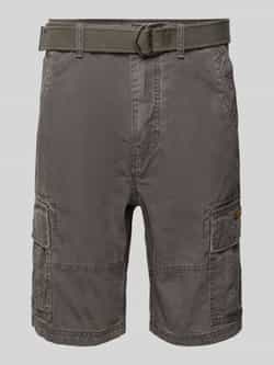 Superdry Regular fit korte cargobroek met riem model 'Heavy'