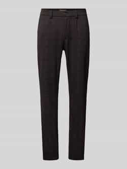 Blend Regular fit stoffen broek met bandplooien
