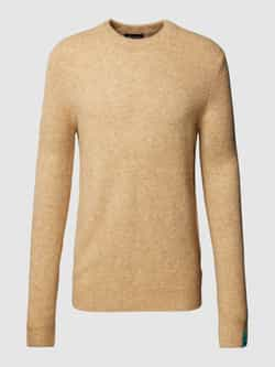 SCOTCH & SODA Heren Truien & Vesten Regular Fit Softy-knit Melange Pull Camel