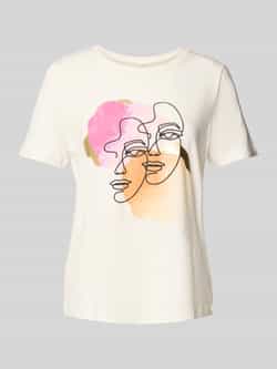 Vero Moda Comfort fit T-shirt van katoenmix model 'DIFACEY'