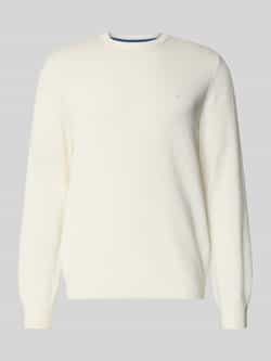 Christian Berg Men Regular fit gebreide pullover van mix van katoen en wol