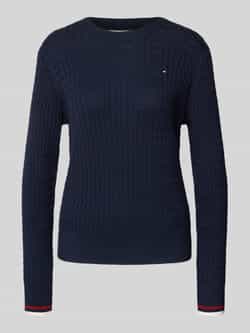 Tommy Hilfiger Trui met ronde hals CO CABLE C-NK LS SWEATER