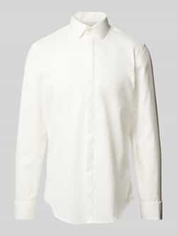 Jake*s Slim fit smokingoverhemd van twill