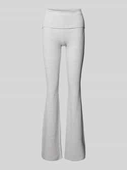 Review Flared cut sweatpants met elastische band