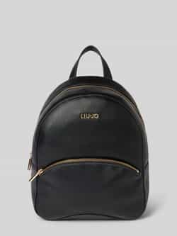 Liu Jo White Rugzak in leerlook met labeldetail